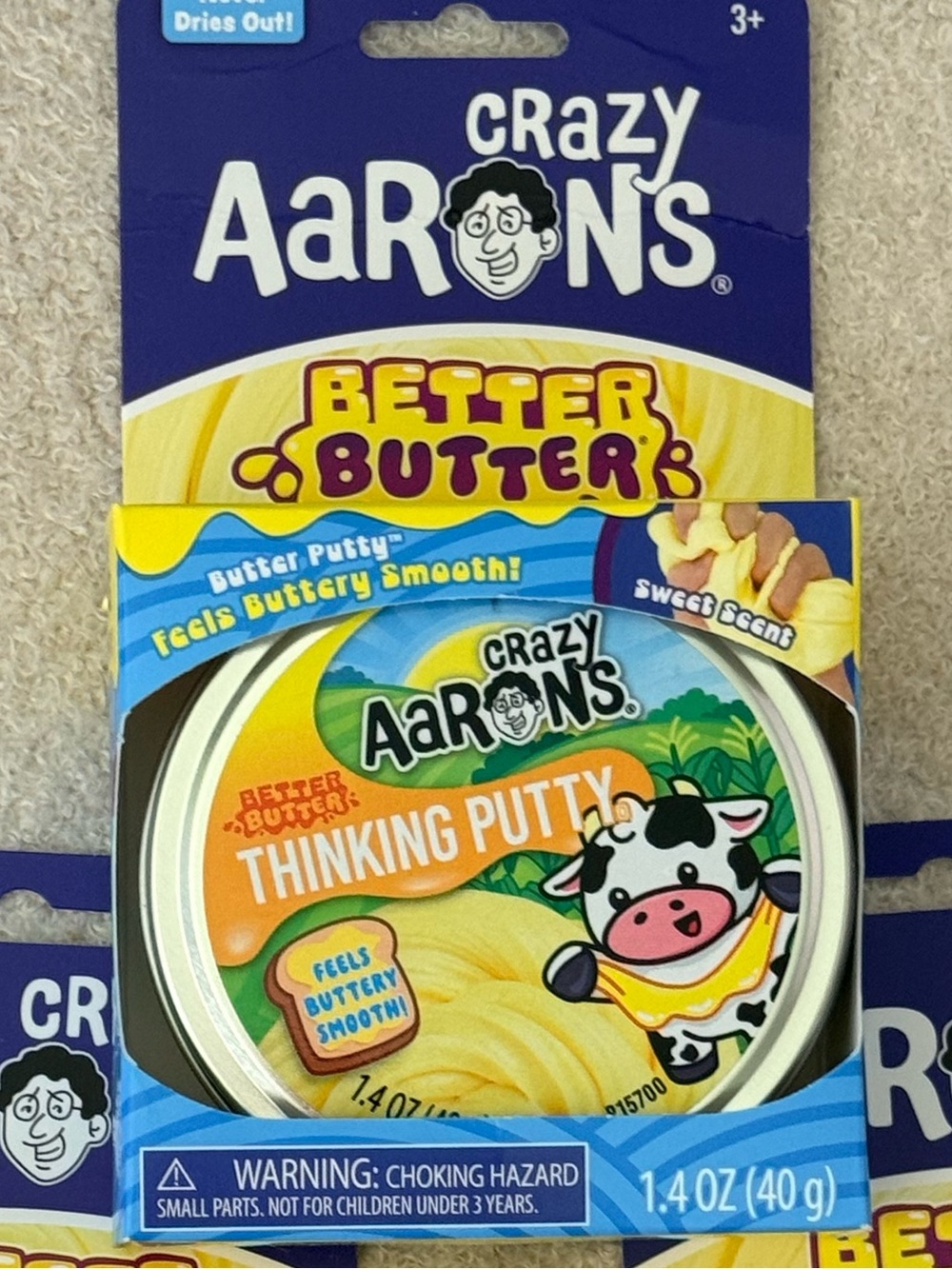 Aaron’s Crazy Better Butter Thinking Putty Tin TIKTOK VIRAL NEW